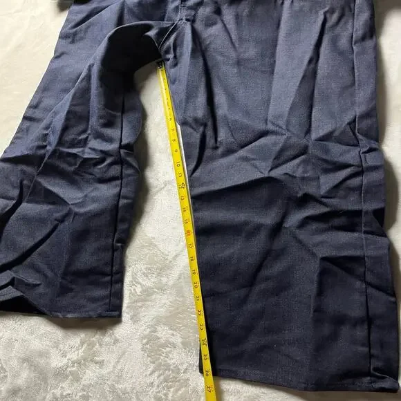 VTG Sears Toughskins Coveralls Men's 42S Blue Denim Deadstock Mechanic Workwear